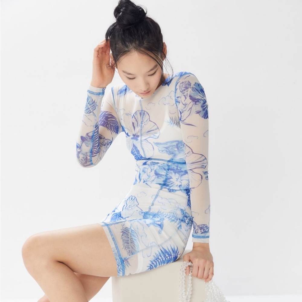 Sheer midi dress